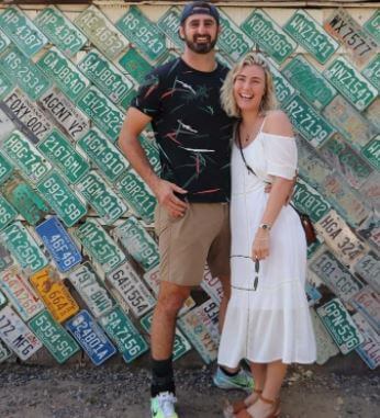 Nick Civetta with his wife at Red Rocks Park and Amphitheatre.